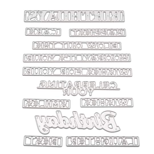 Birthday Sentiments Cutting Die Set by Recollections™